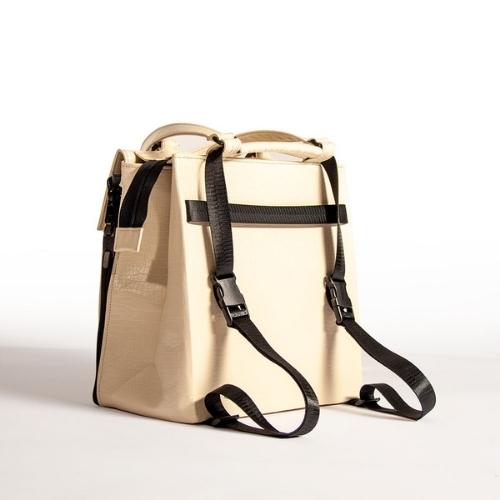 Balance-X Convertible Bag: Vegan Leather: Ivory