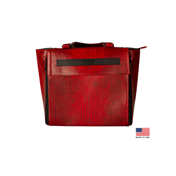 Balance Convertible Bag: Vegan Leather: Fire Red