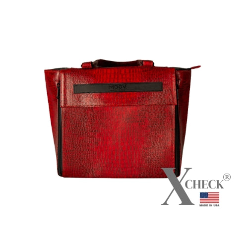 Balance-X Convertible Bag: Vegan Leather: Fire Red