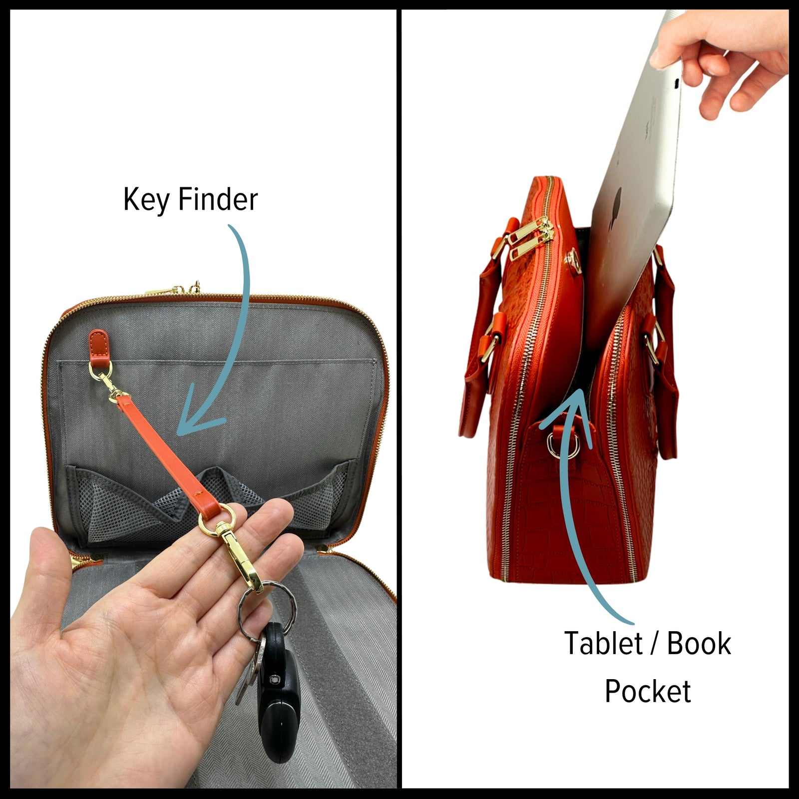 Moov - Clutter Free Bloom Vegan Leather Laptop Handbag