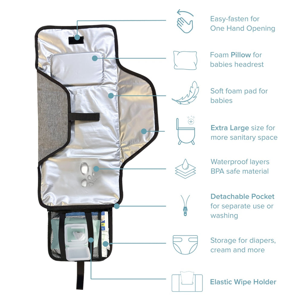 MOOV Extra-Large Changing Pad One-Handed, Phthalate-Free